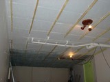 Lattage du plafond avec des tasseaux 